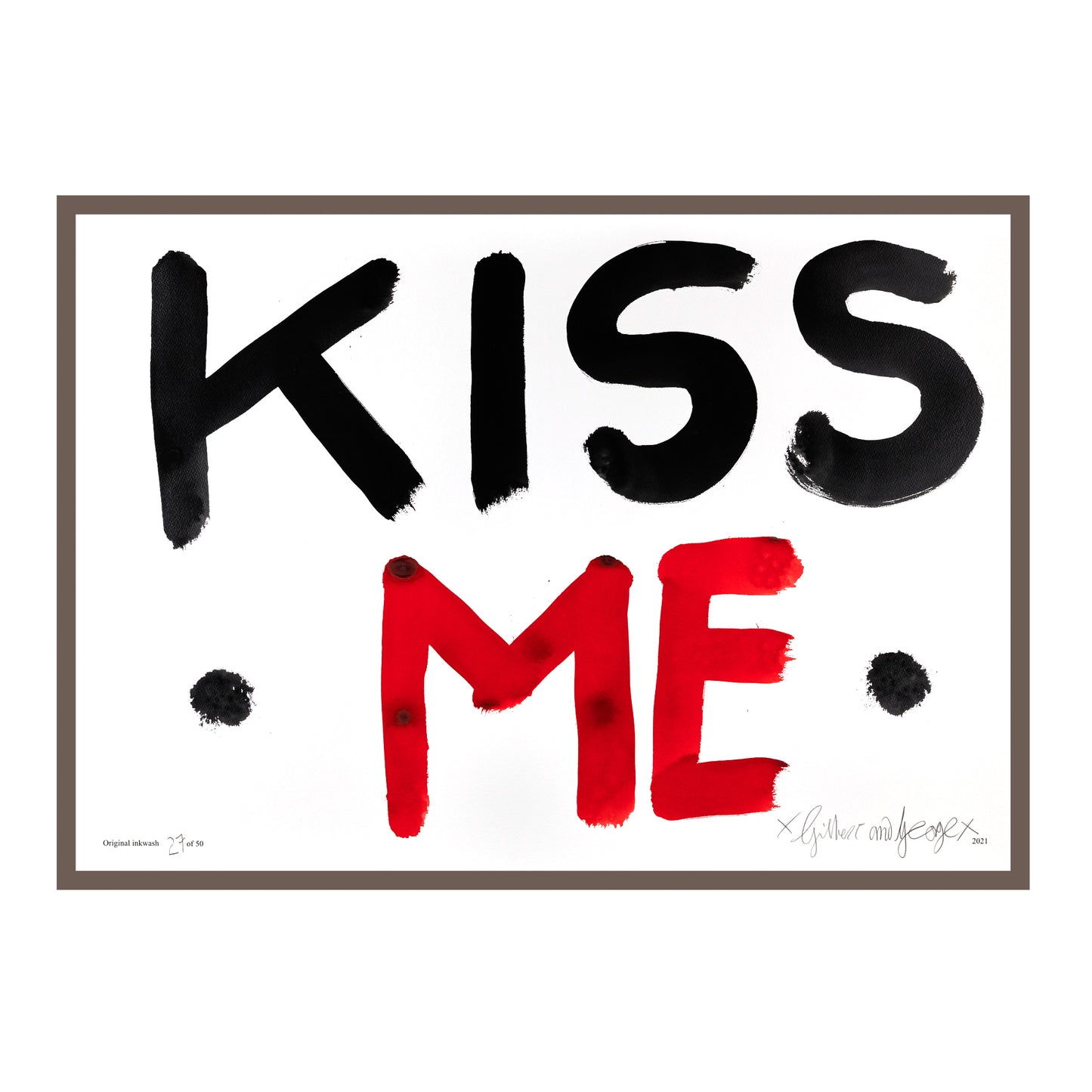 KISS ME (BLACK & RED)
