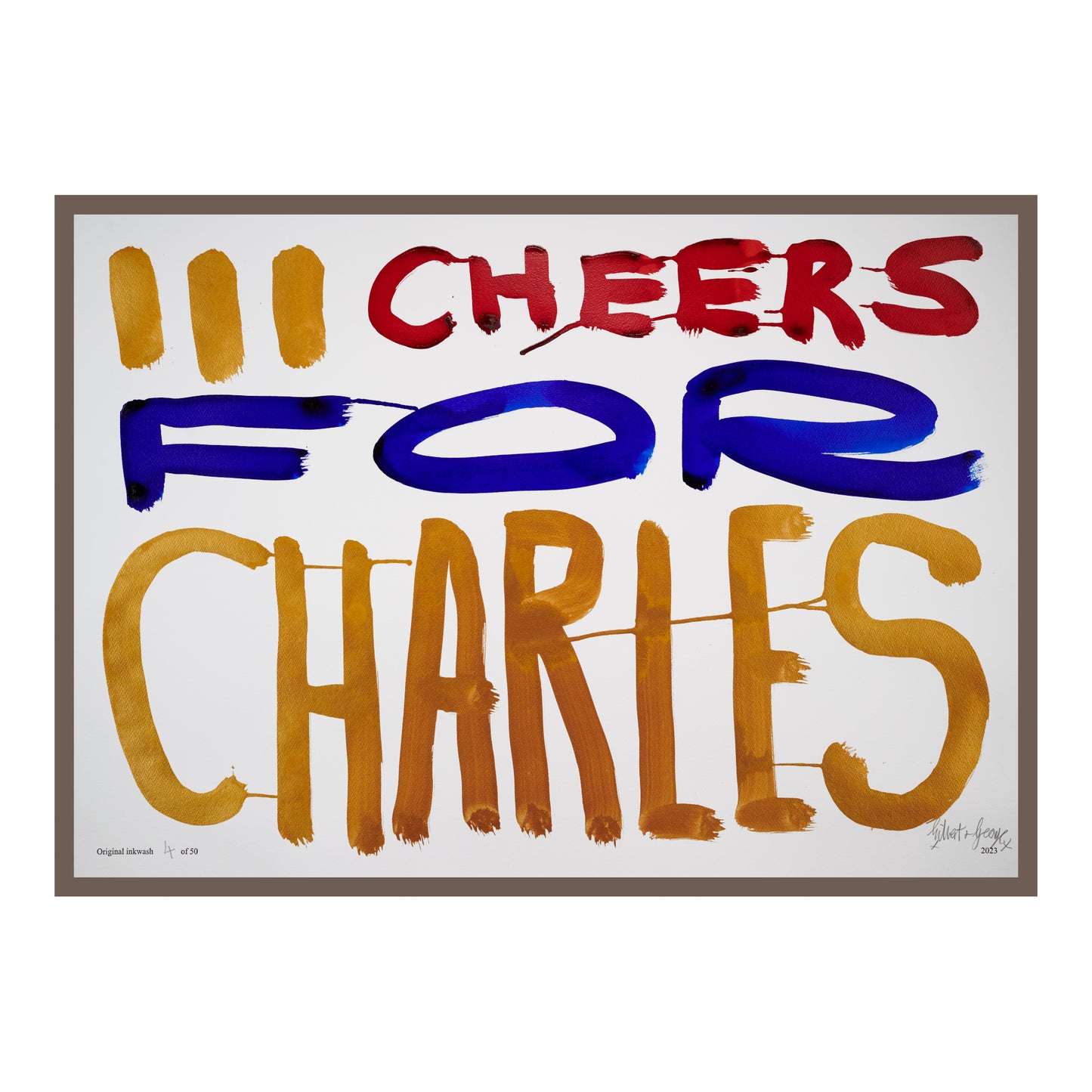 III CHEERS FOR CHARLES