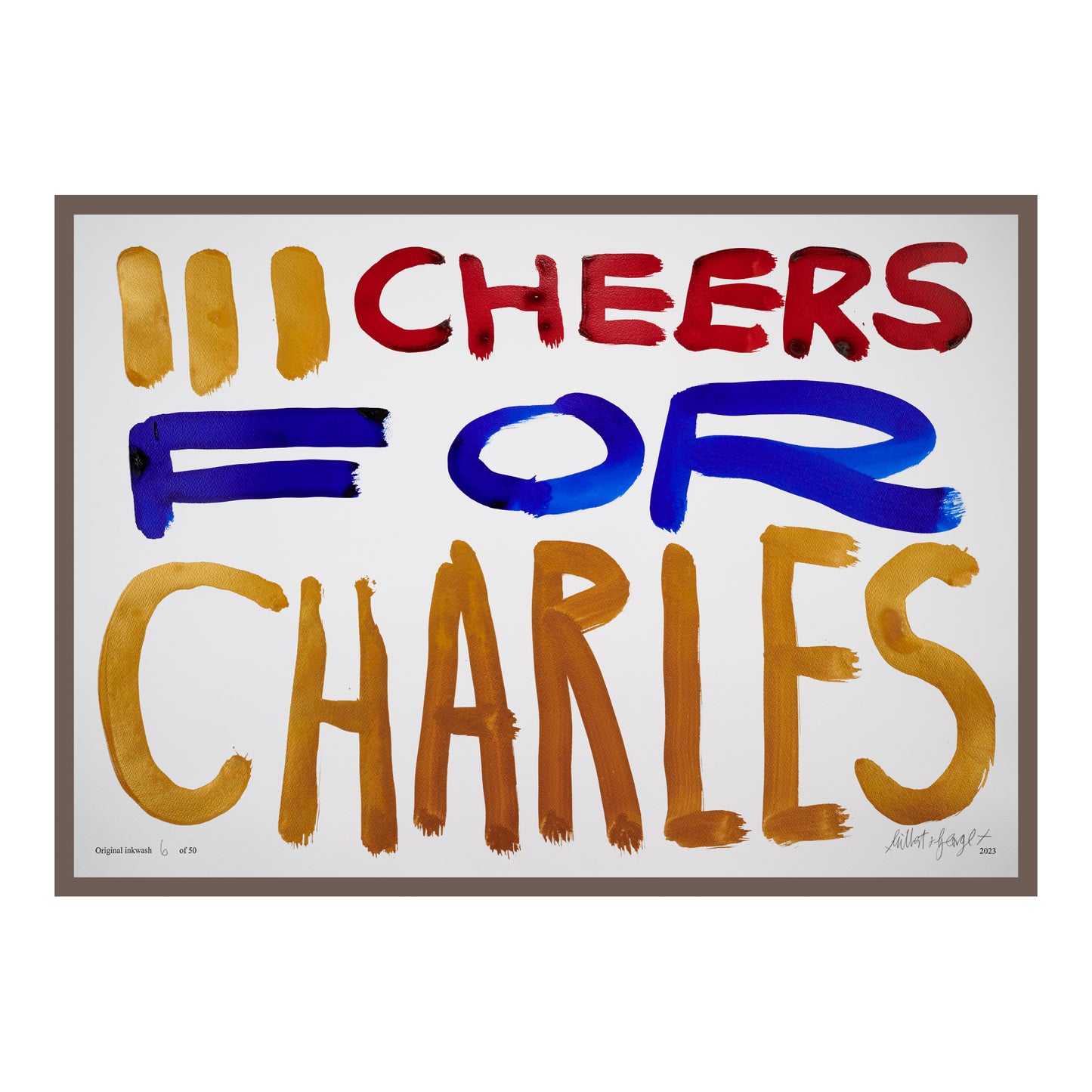 III CHEERS FOR CHARLES