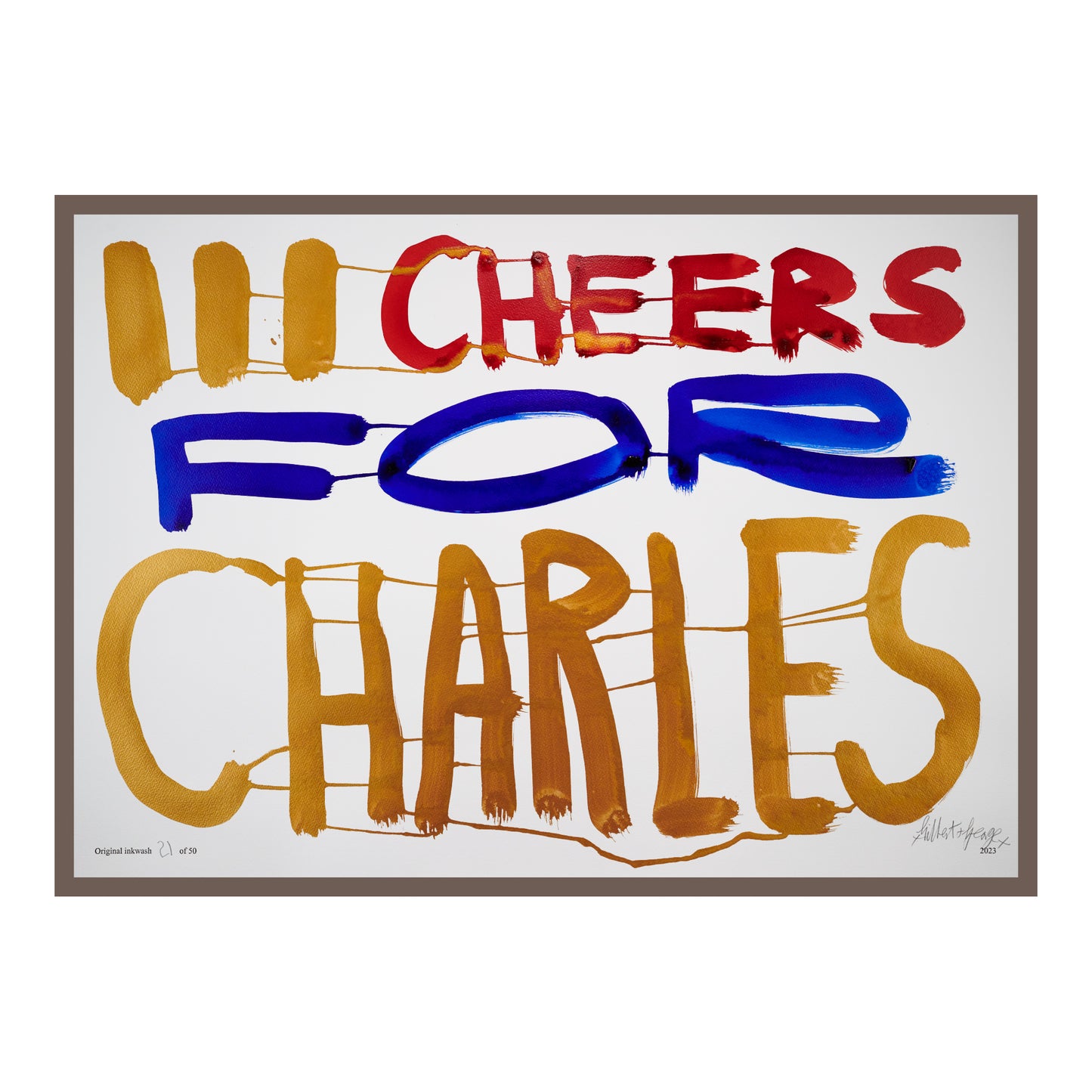 III CHEERS FOR CHARLES