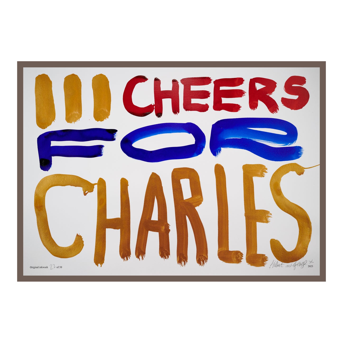 III CHEERS FOR CHARLES