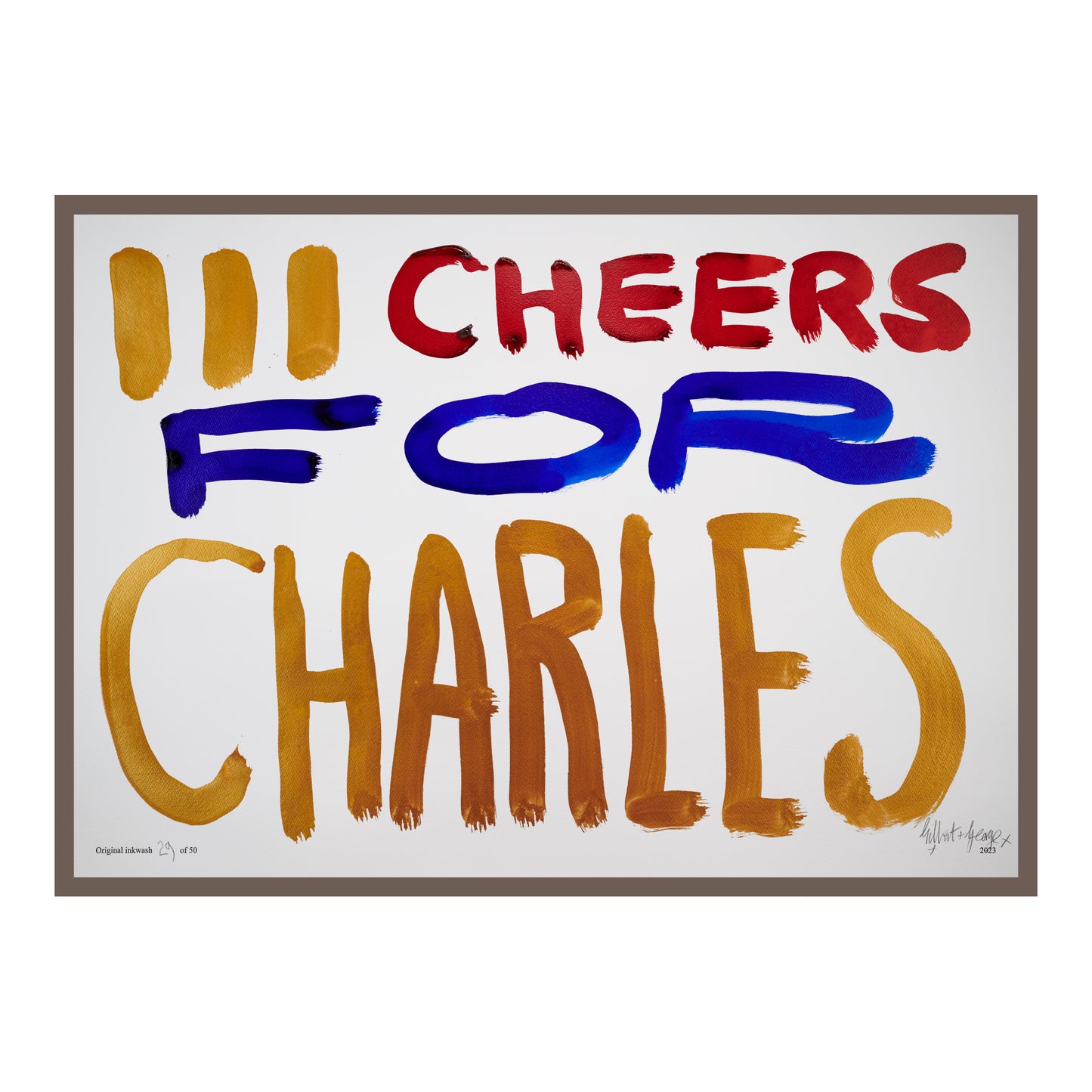 III CHEERS FOR CHARLES