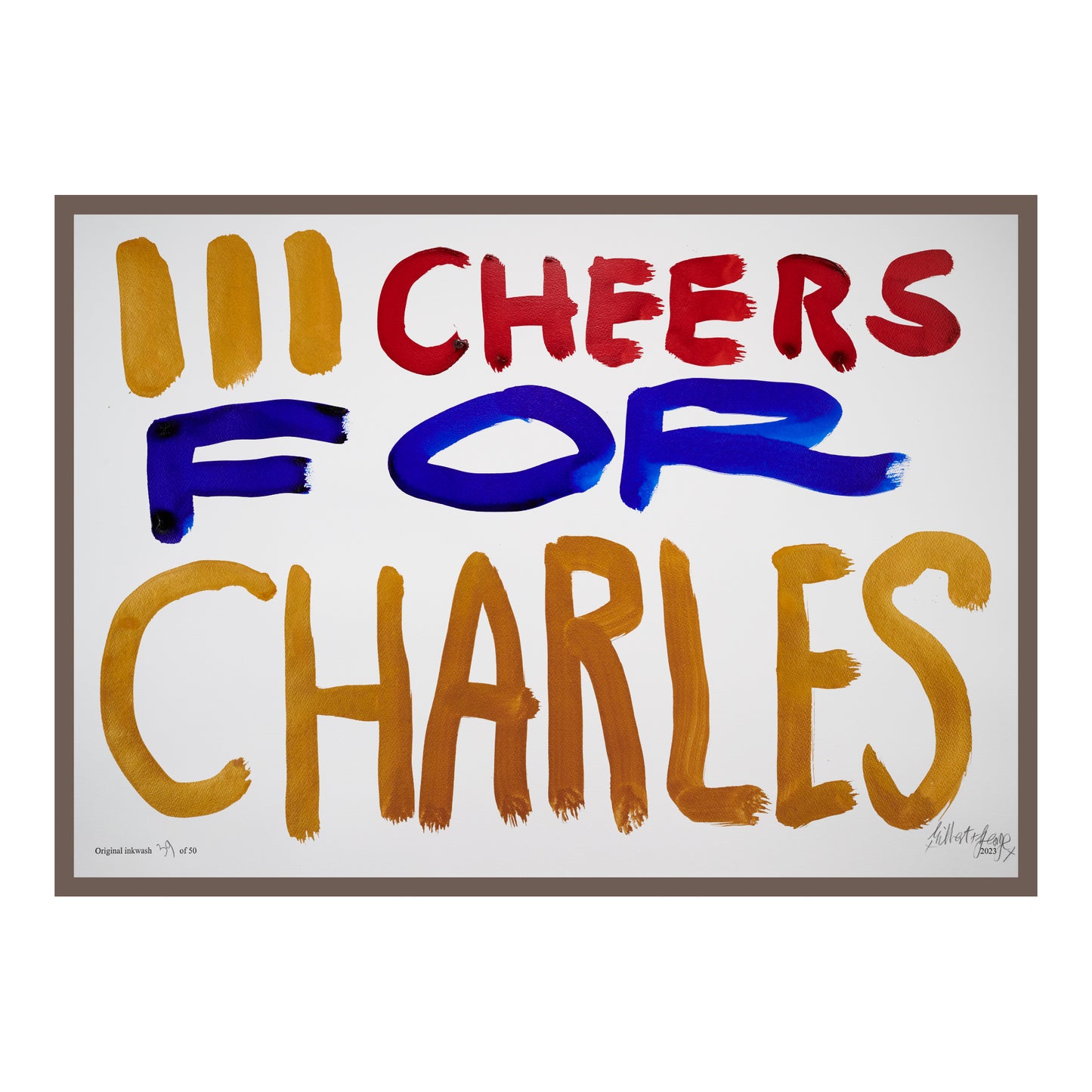 III CHEERS FOR CHARLES