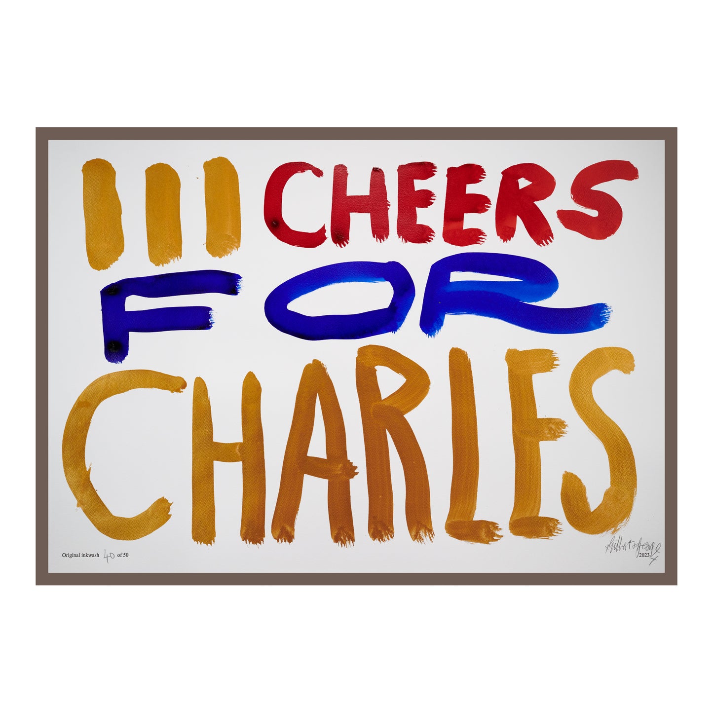 III CHEERS FOR CHARLES