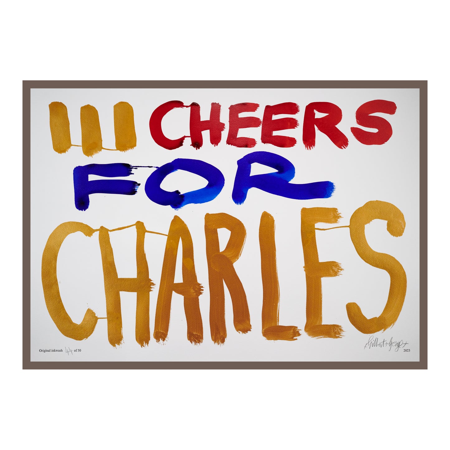 III CHEERS FOR CHARLES