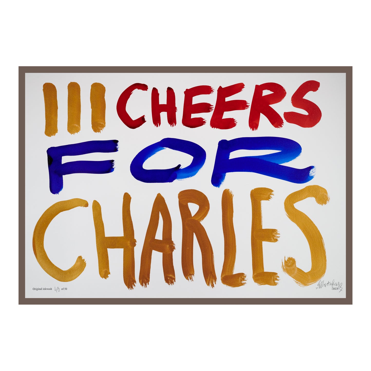 III CHEERS FOR CHARLES