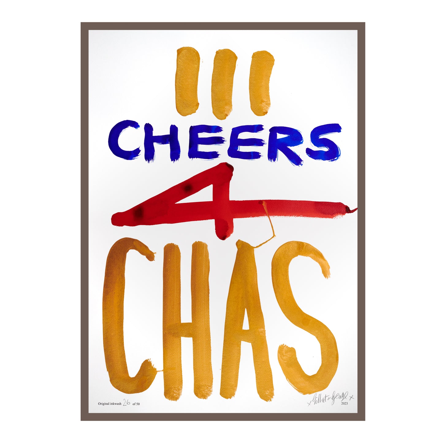 III CHEERS 4 CHAS