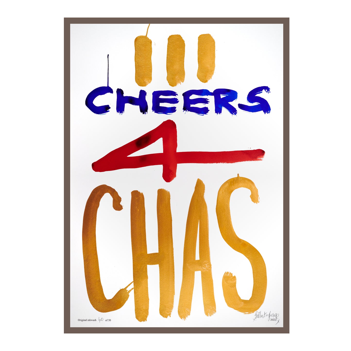 III CHEERS 4 CHAS