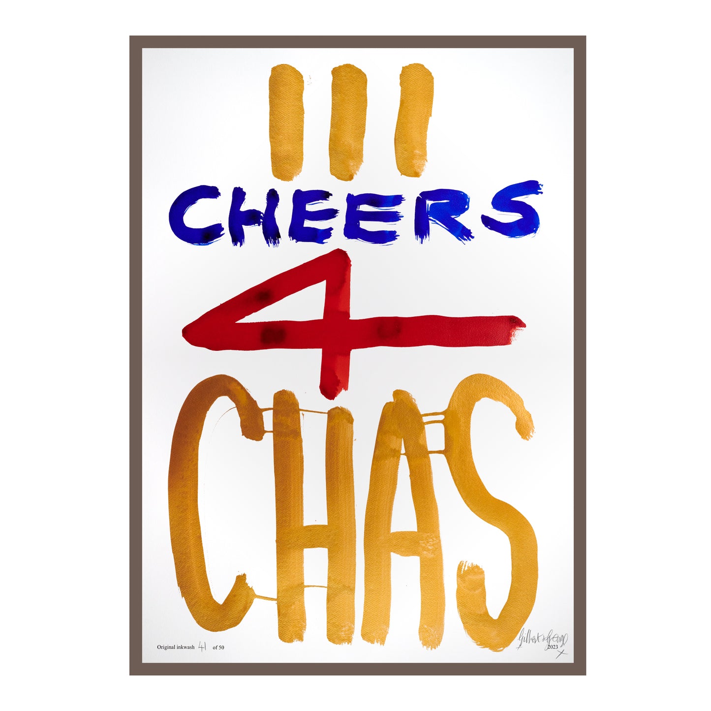 III CHEERS 4 CHAS