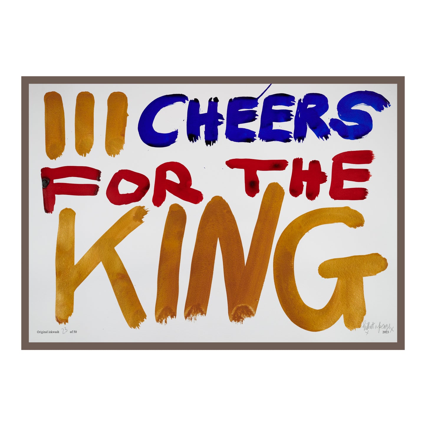 III CHEERS FOR THE KING (h)