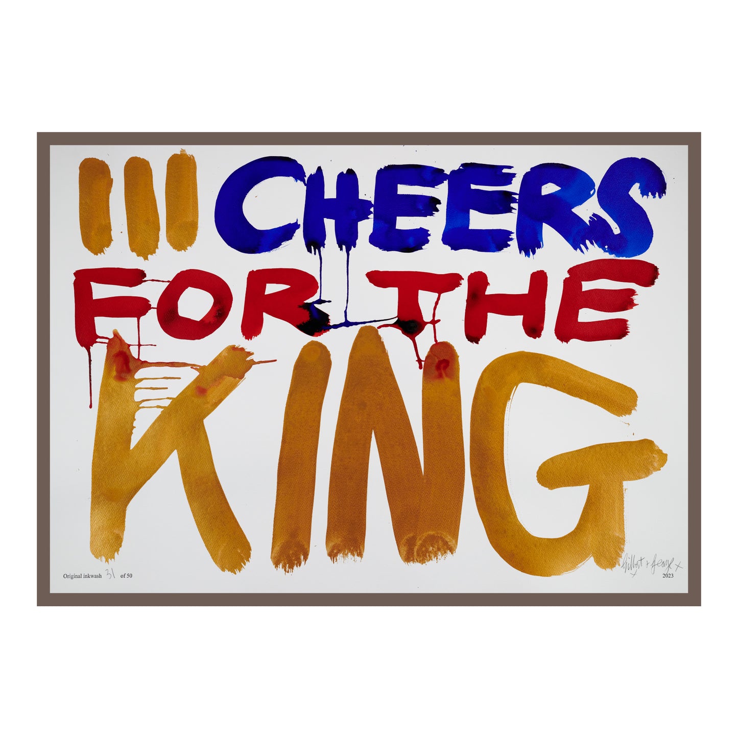 III CHEERS FOR THE KING (h)