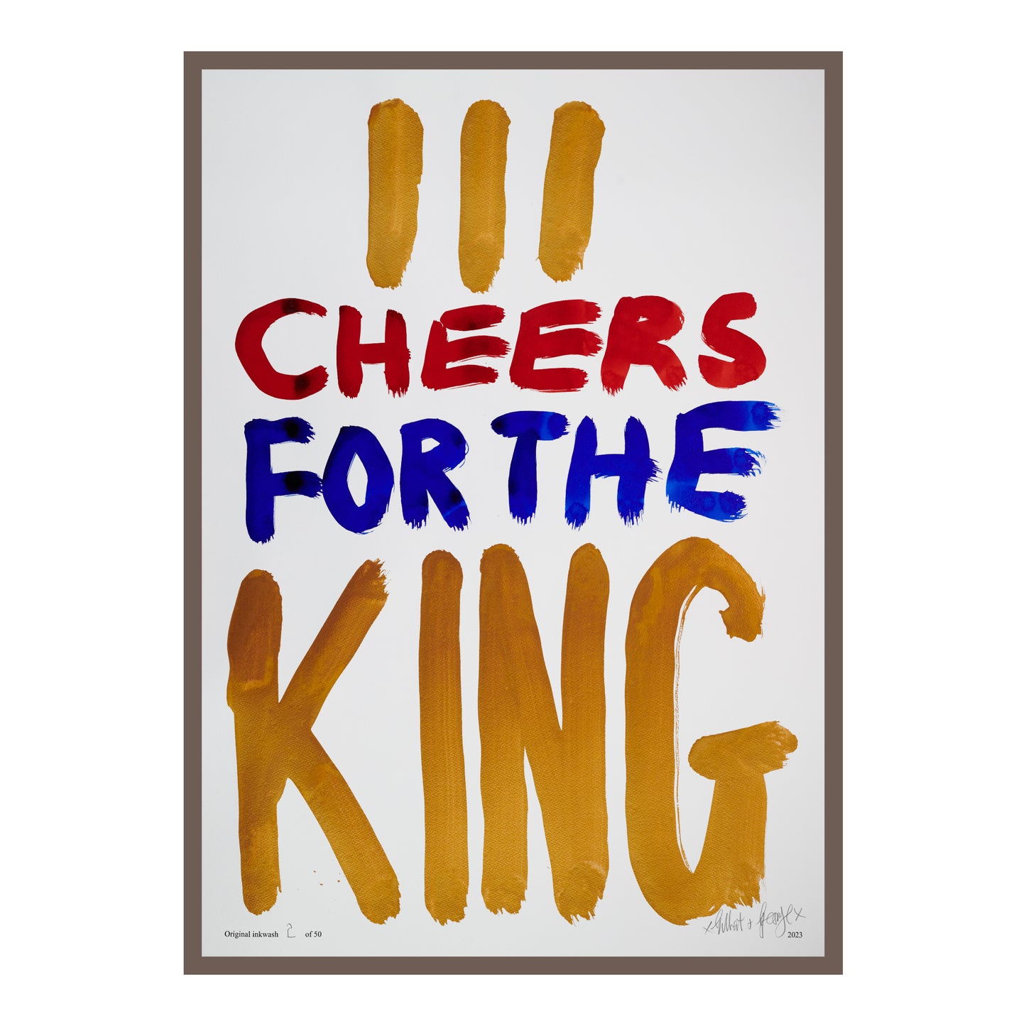 III CHEERS FOR THE KING (v)