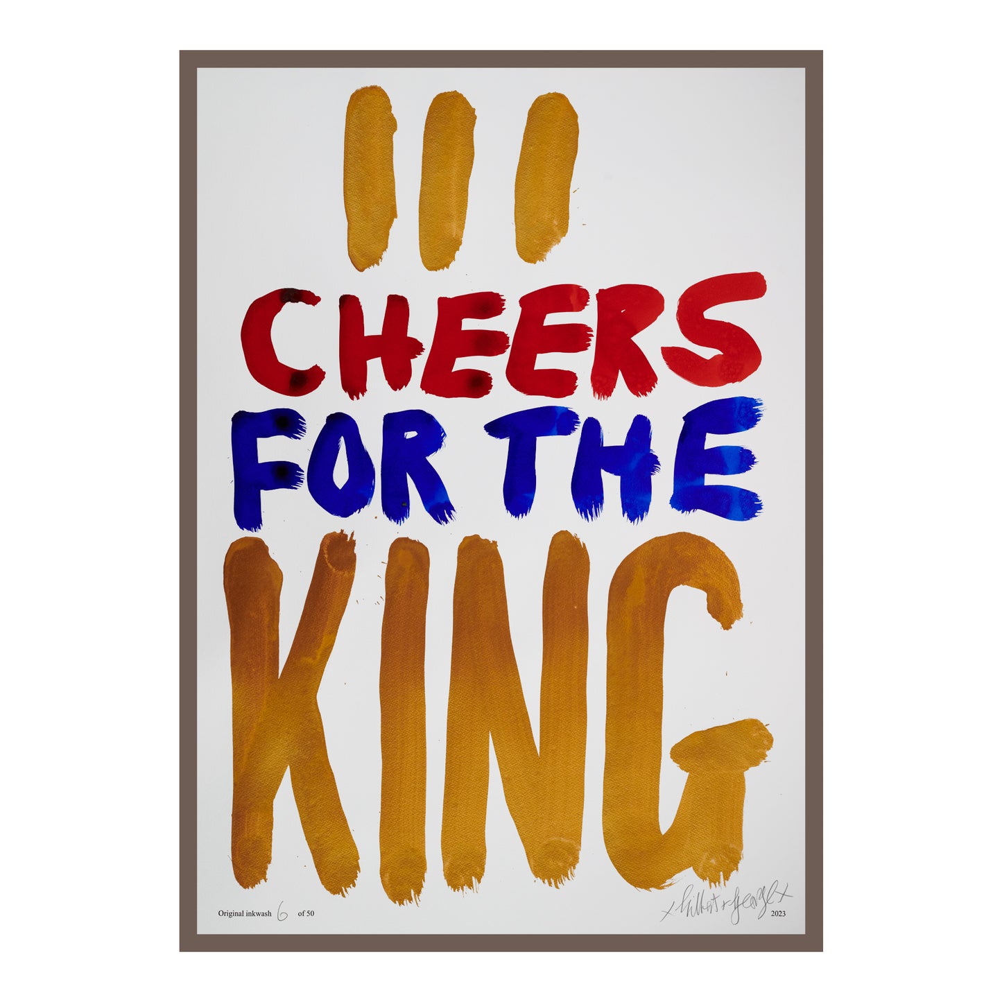 III CHEERS FOR THE KING (v)
