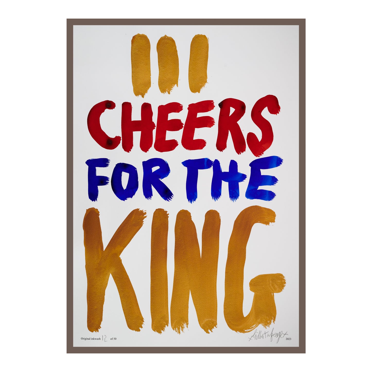 III CHEERS FOR THE KING (v)