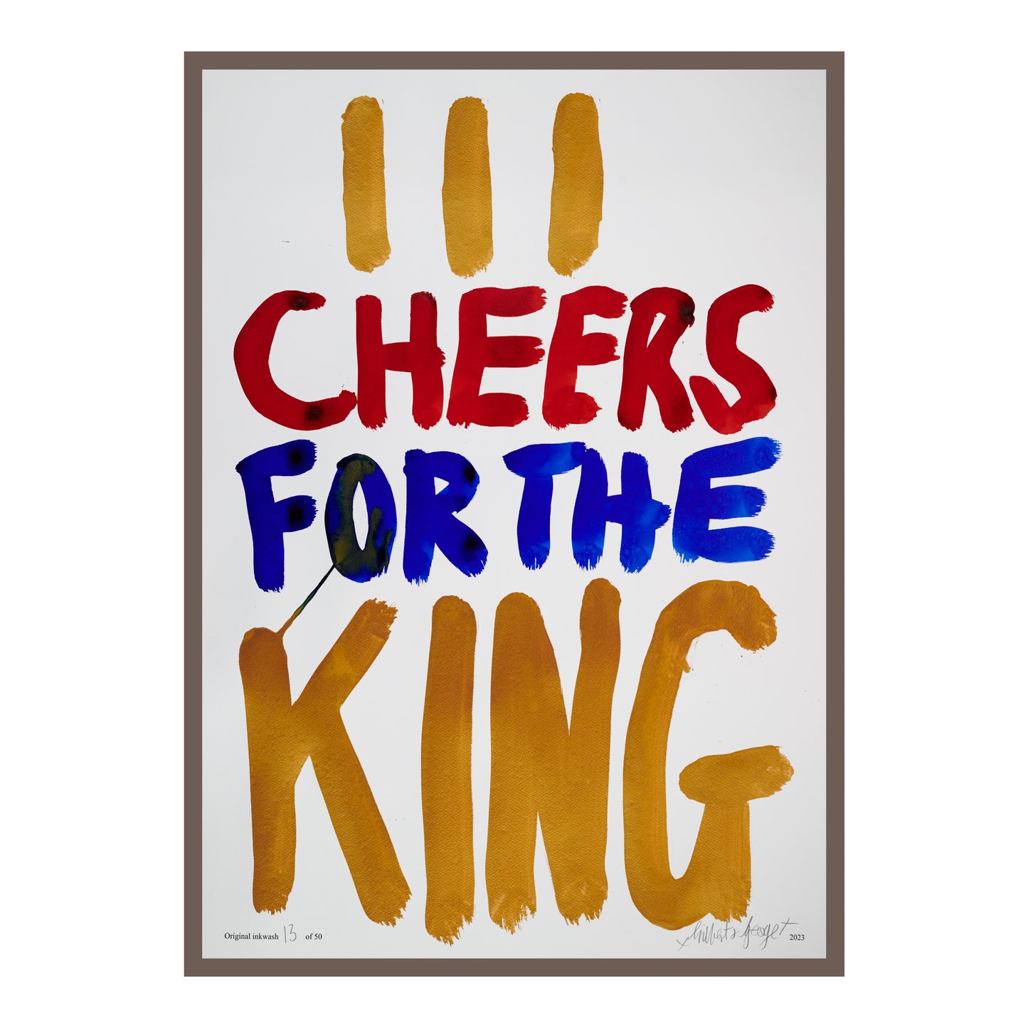 III CHEERS FOR THE KING (v)