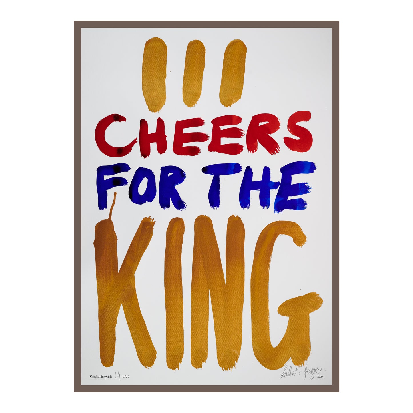 III CHEERS FOR THE KING (v)