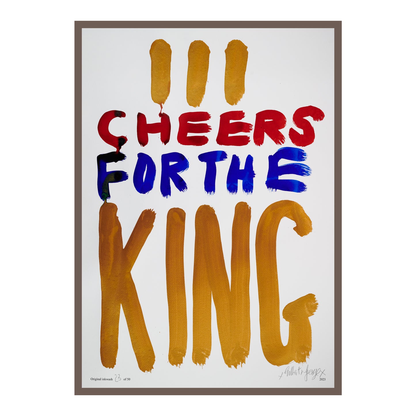 III CHEERS FOR THE KING (v)