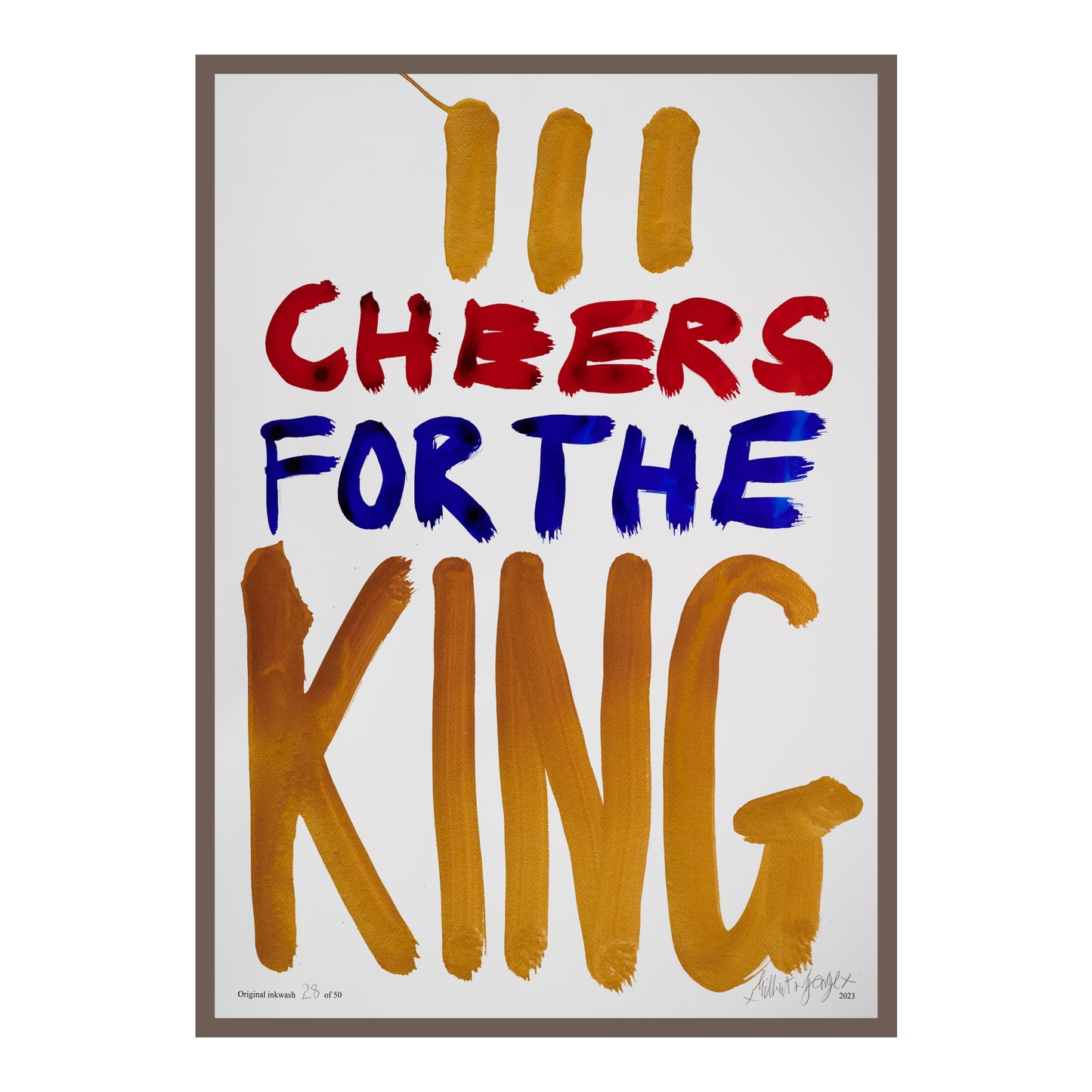 III CHEERS FOR THE KING (v)