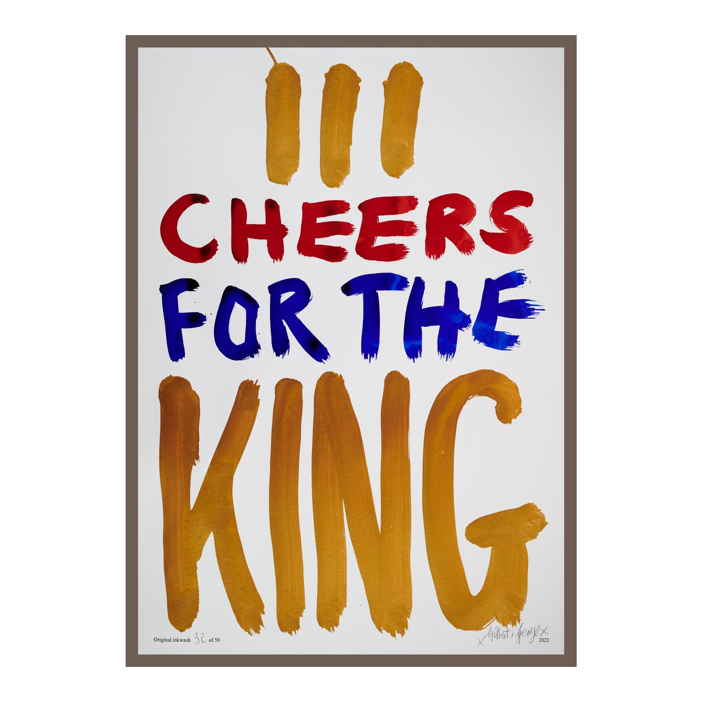 III CHEERS FOR THE KING (v)