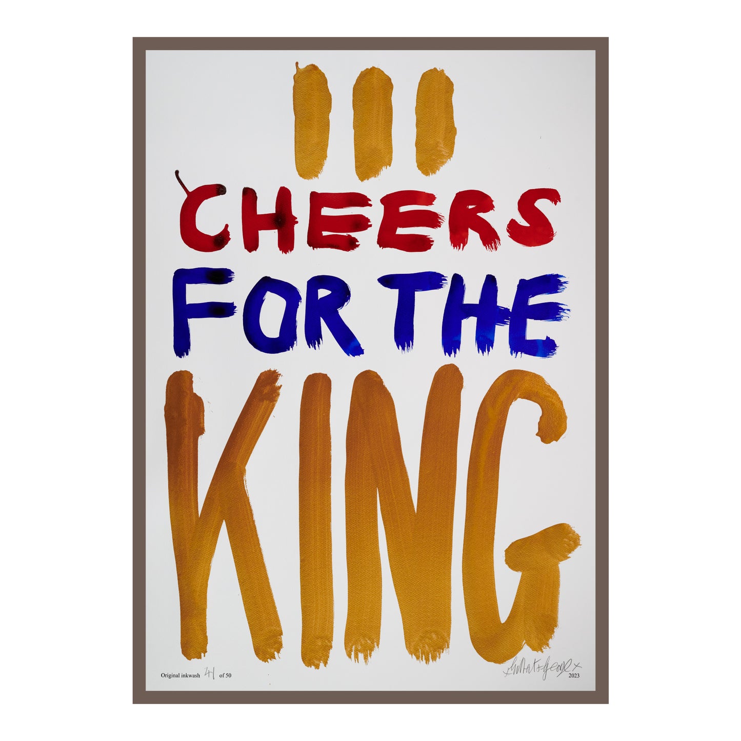 III CHEERS FOR THE KING (v)
