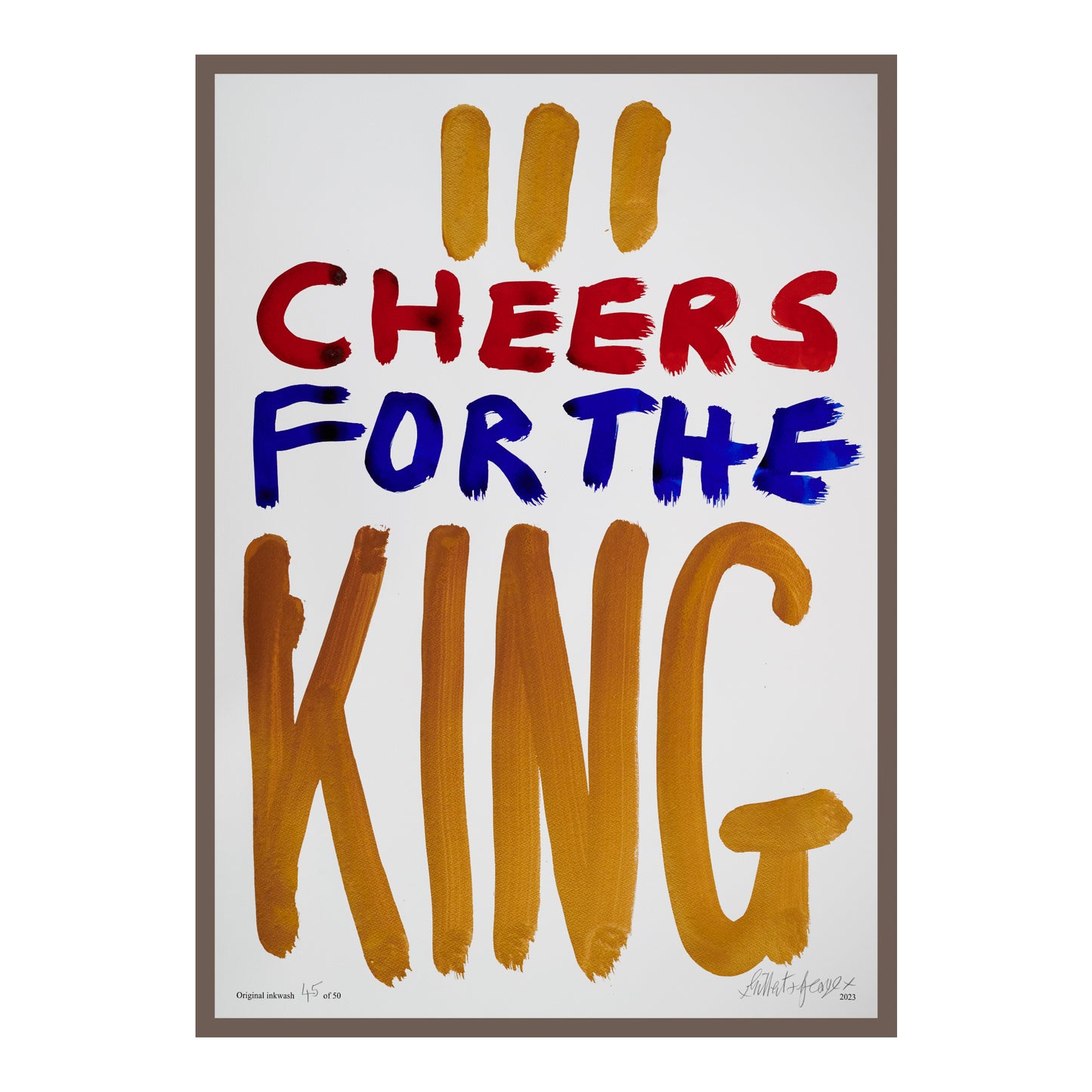 III CHEERS FOR THE KING (v)