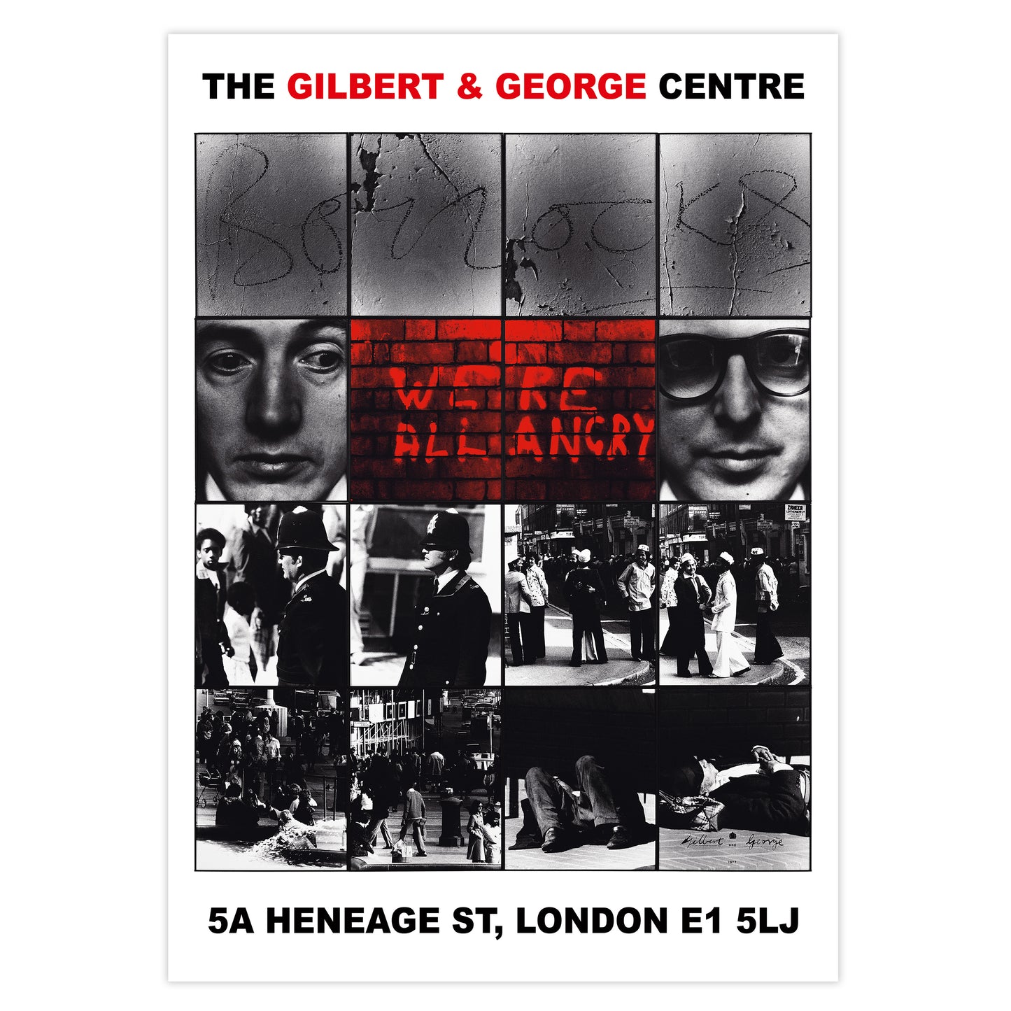 GILBERT & GEORGE *HAND-SIGNED* ART POSTERS (SET OF 4)