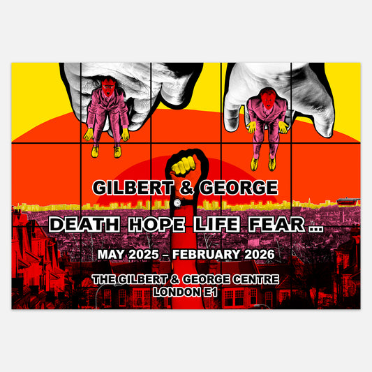DEATH HOPE LIFE FEAR... POSTER 'CITY DROP' *SIGNED*
