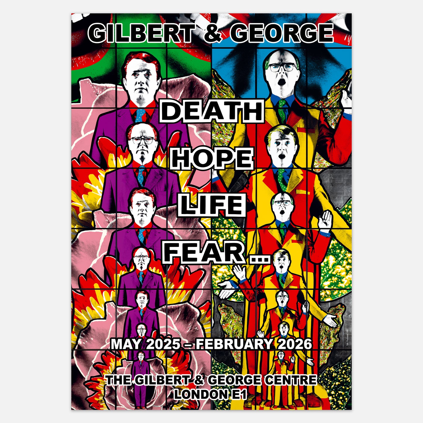 DEATH HOPE LIFE FEAR... 'DEATH' & 'LIFE' POSTER *SIGNED*