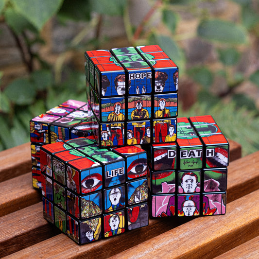 'DEATH HOPE LIFE FEAR' (1984) Rubik's Cube