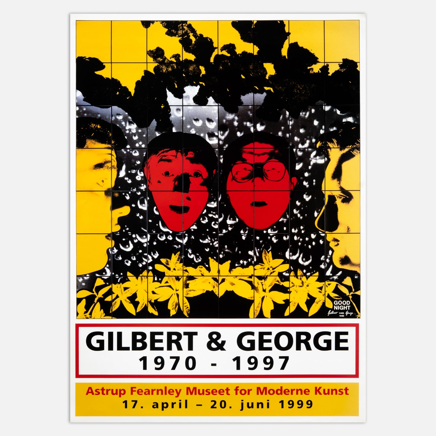 'GOOD NIGHT' – ASTRUP FEARNLEY MUSEUM, OLSO (1999) ORIGINAL EXHIBITION POSTER