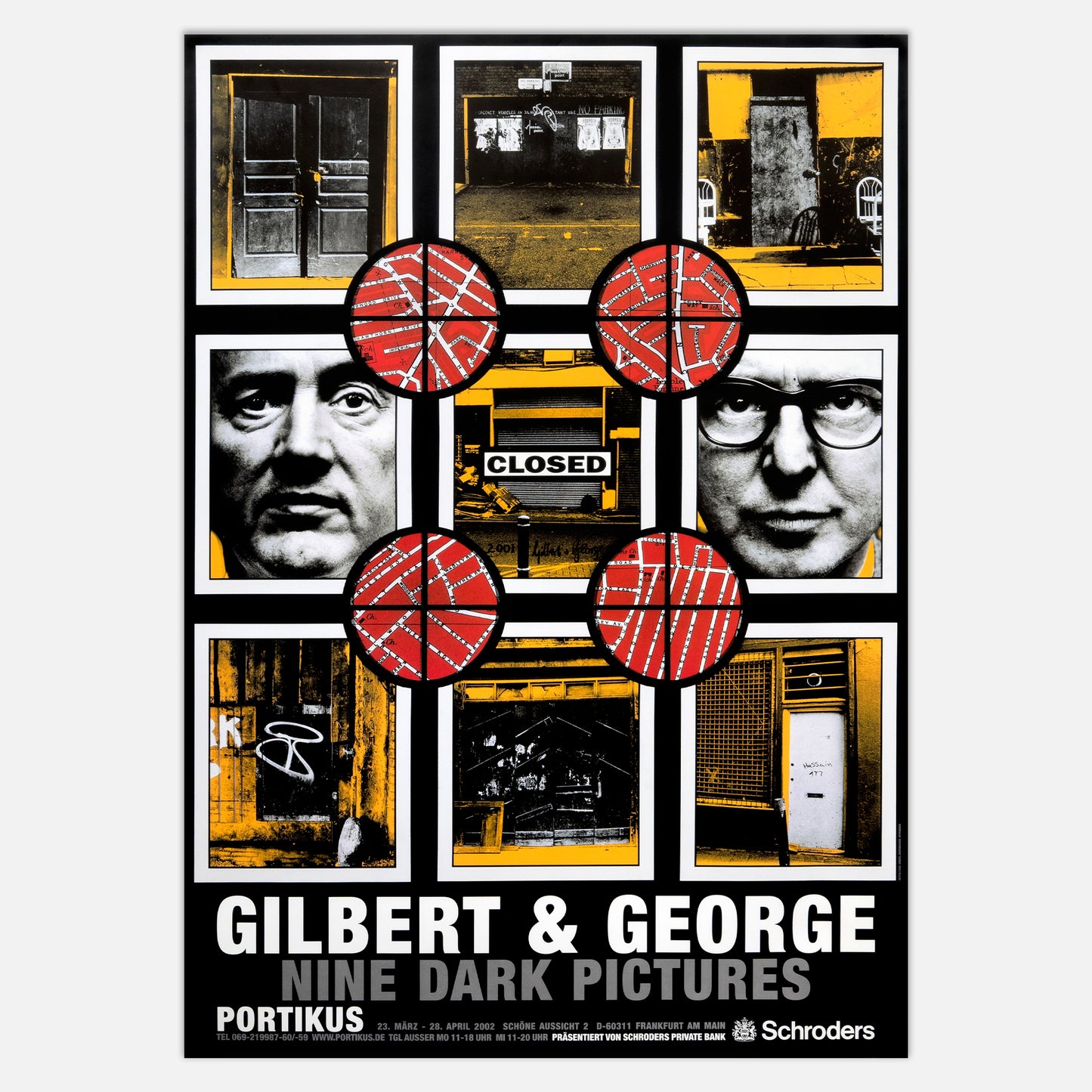 ‘NINE DARK PICTURES’ – PORTIKUS, FRANKFURT (2002) ORIGINAL EXHIBITION POSTER