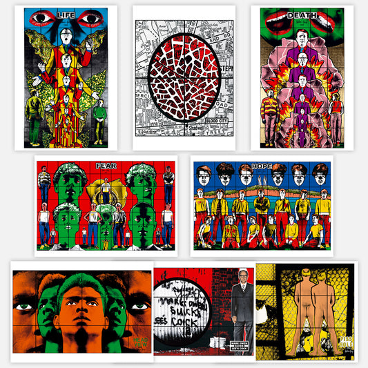 DEATH HOPE LIFE FEAR... POSTCARD SET (OF 8)