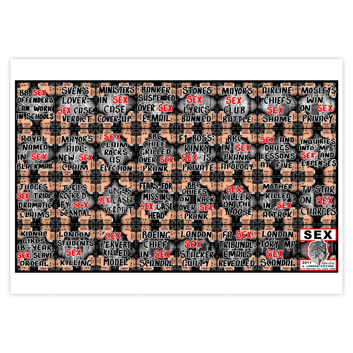 GILBERT & GEORGE ART POSTCARDS (SET OF 16)