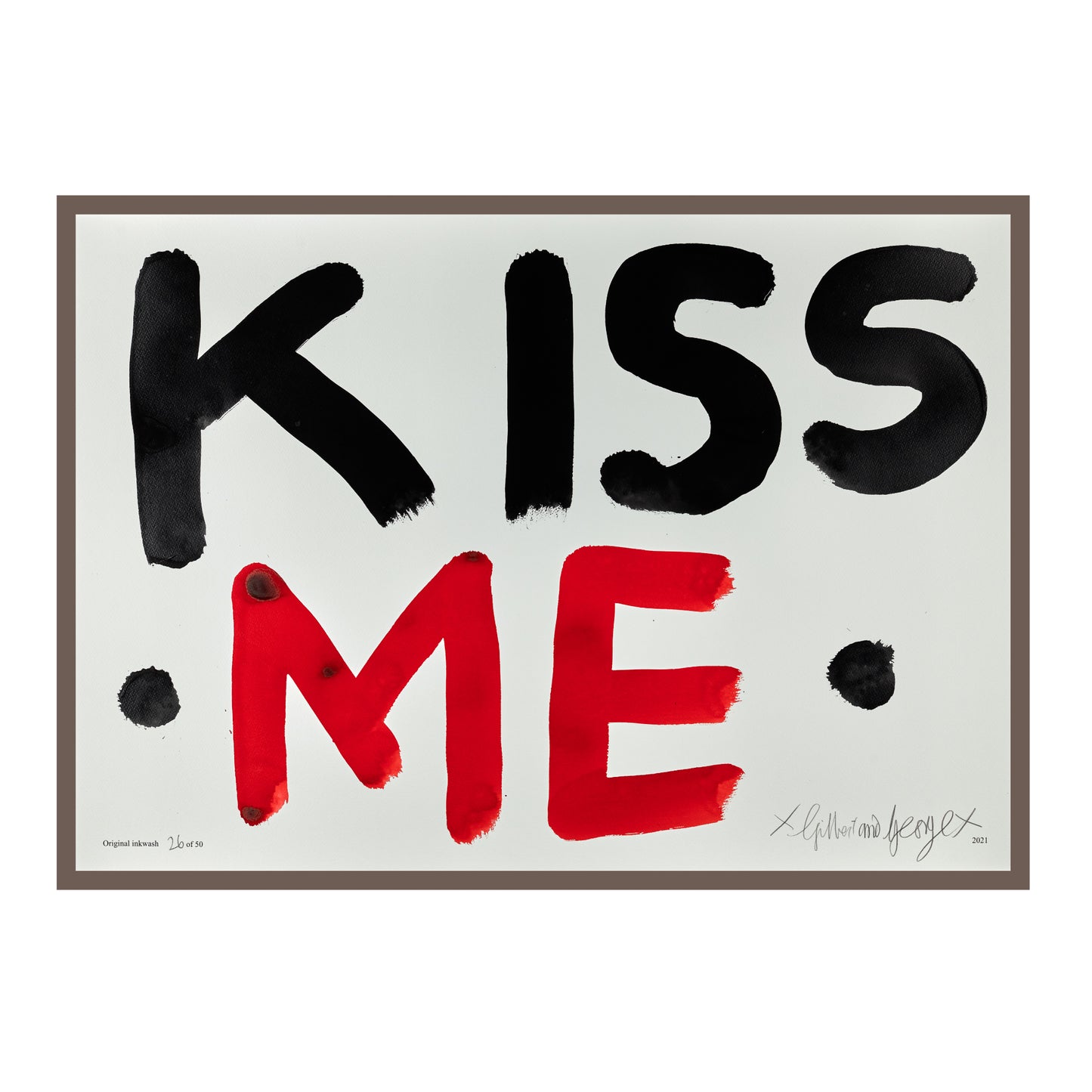 KISS ME (BLACK & RED)