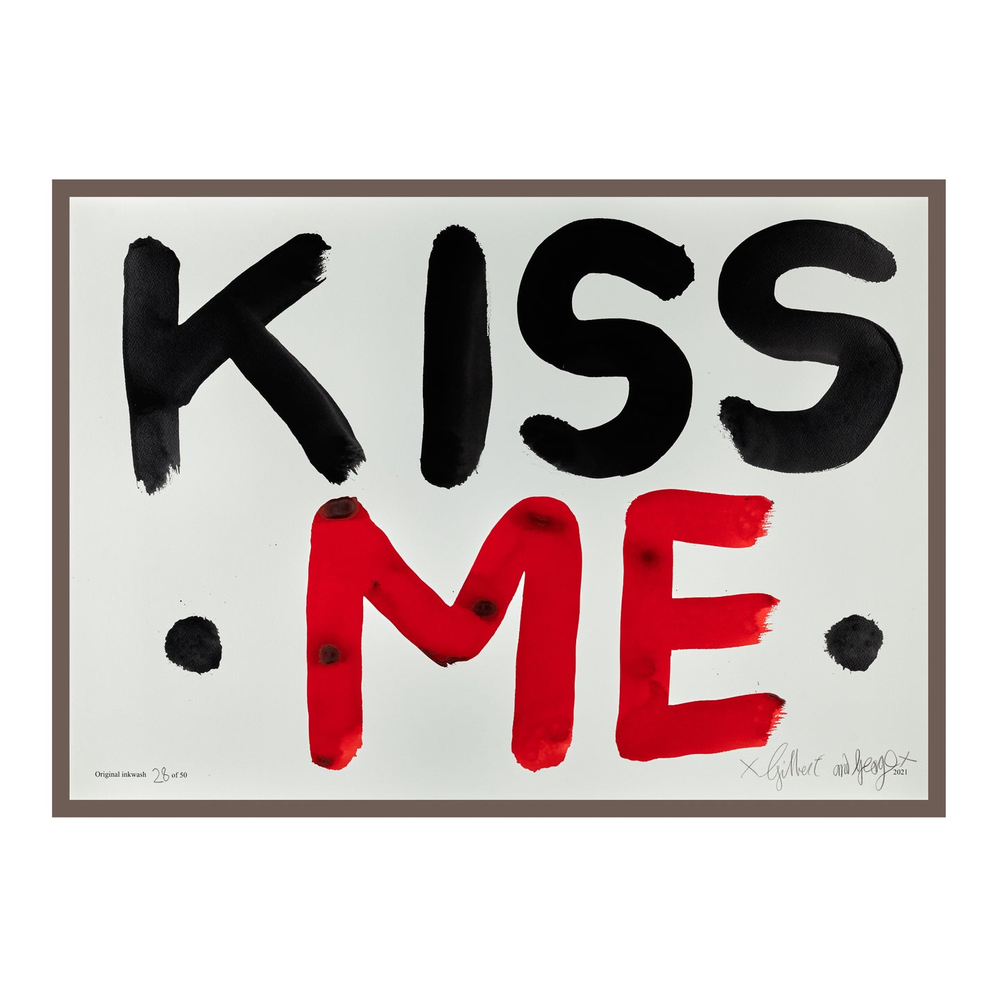 KISS ME (BLACK & RED)