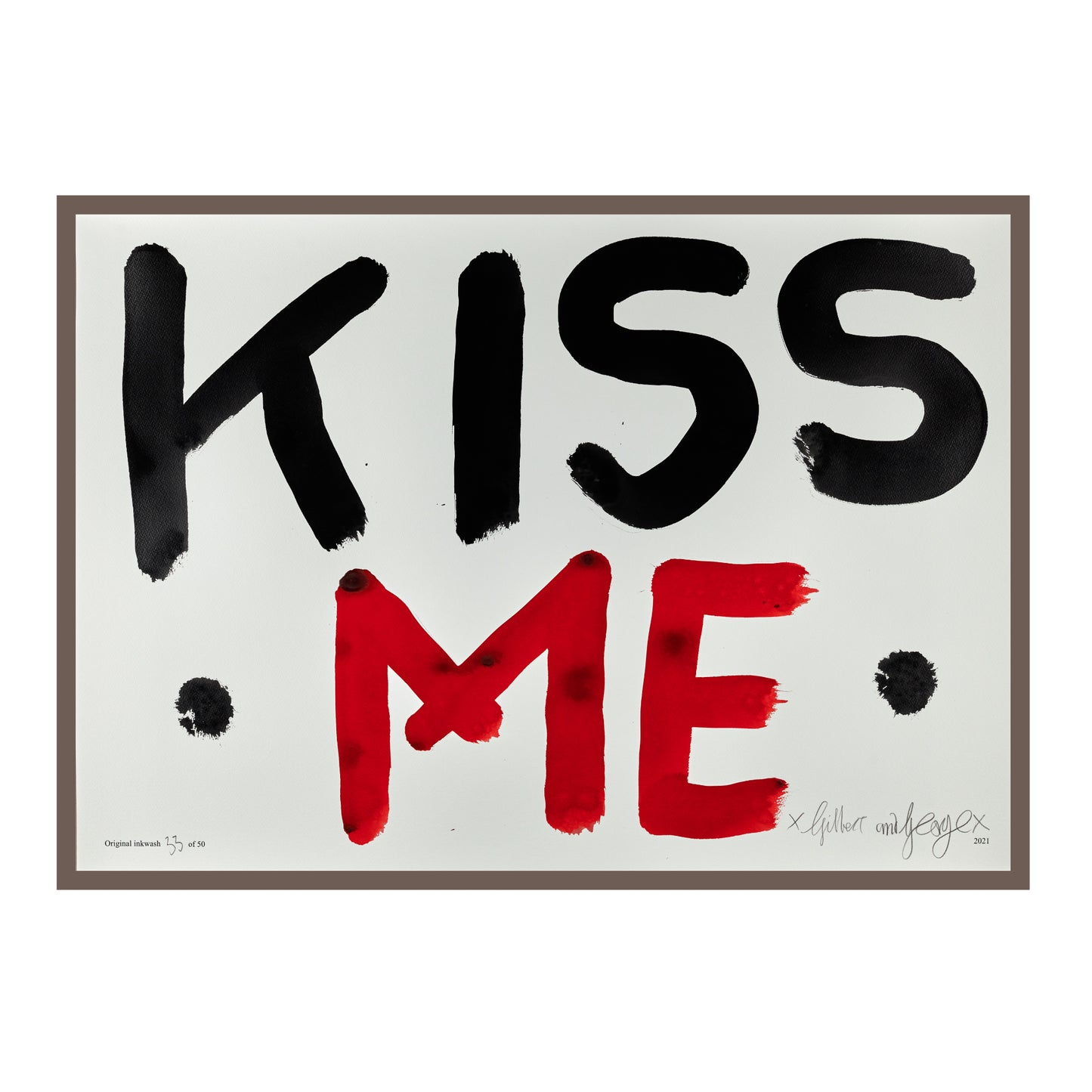 KISS ME (BLACK & RED)