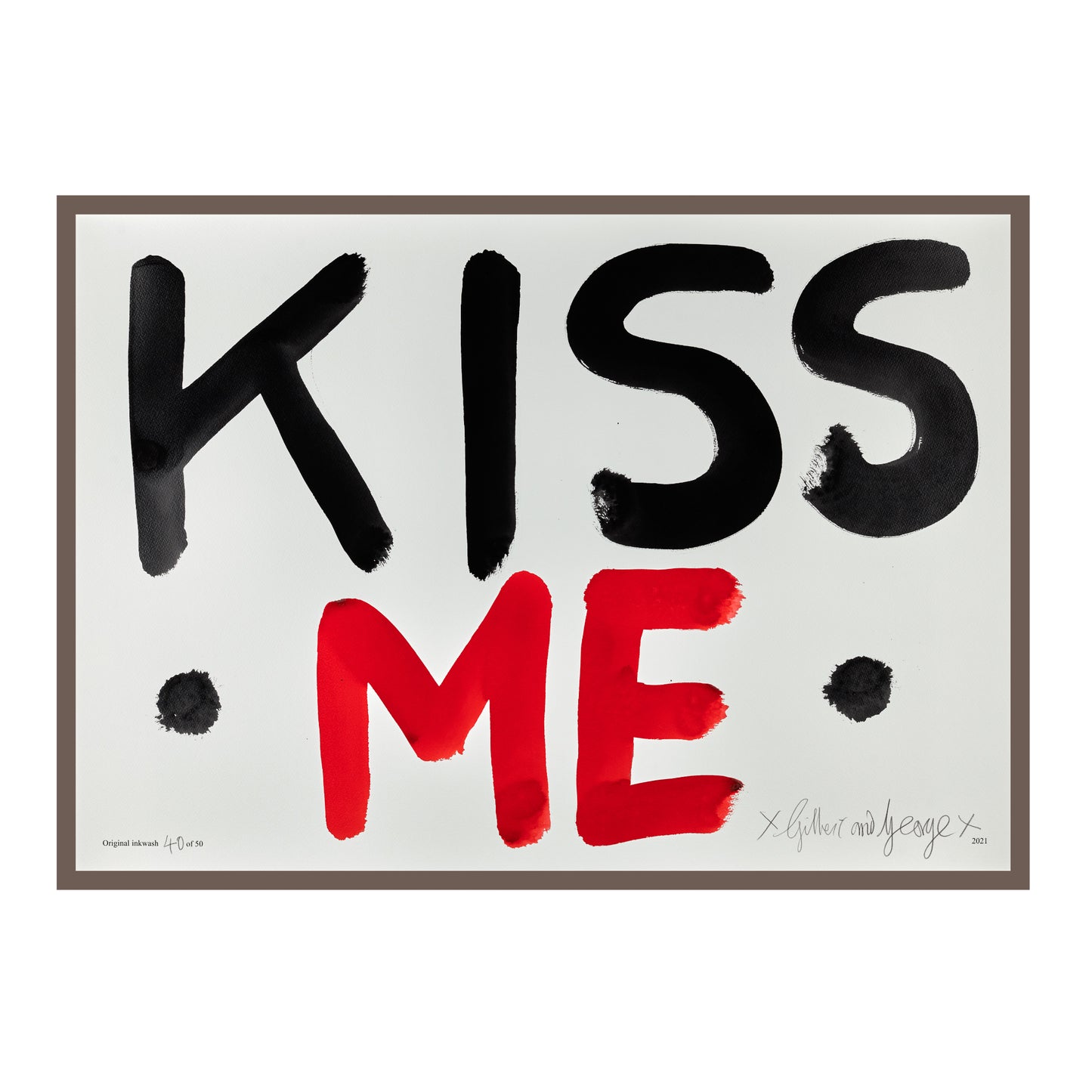 KISS ME (BLACK & RED)
