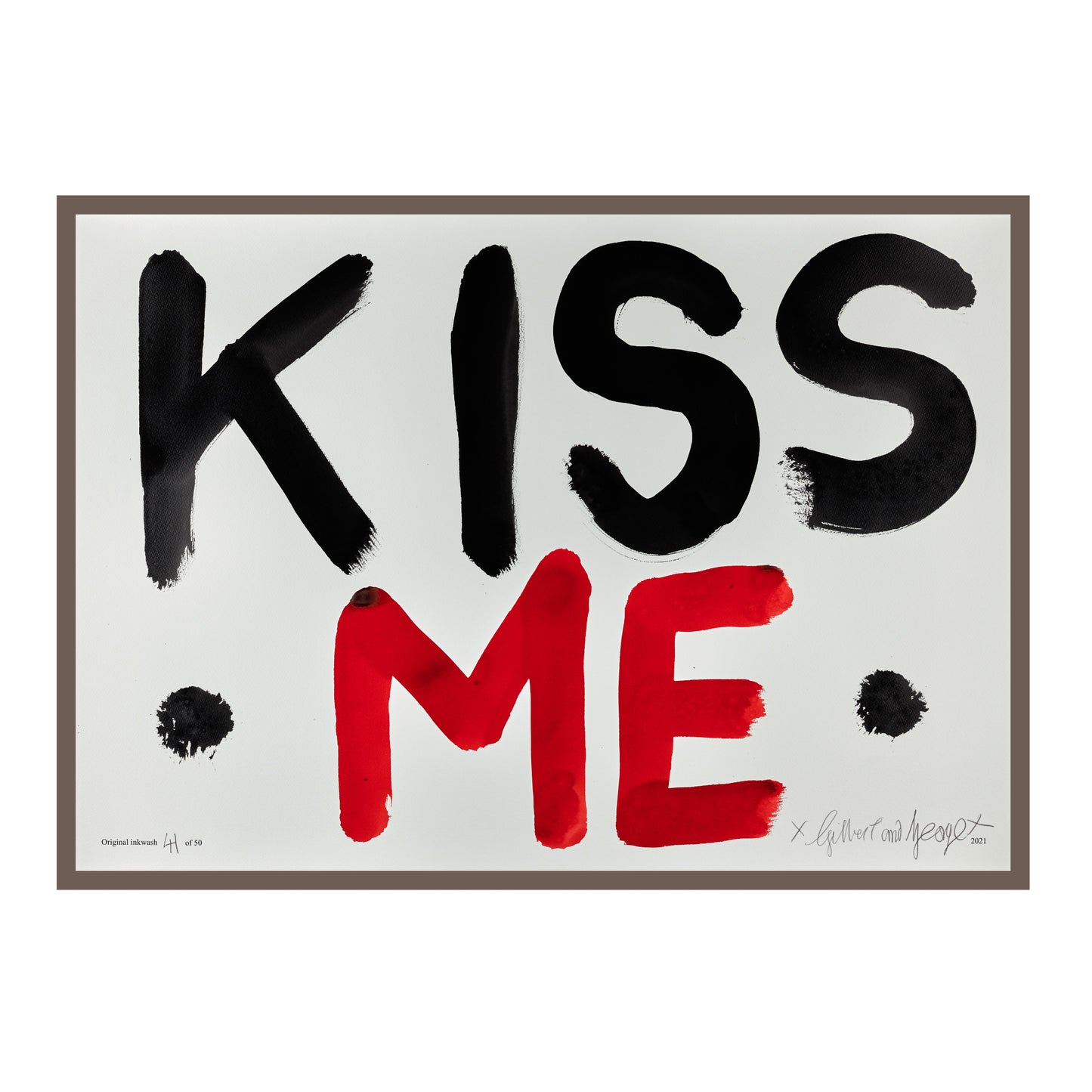 KISS ME (BLACK & RED)