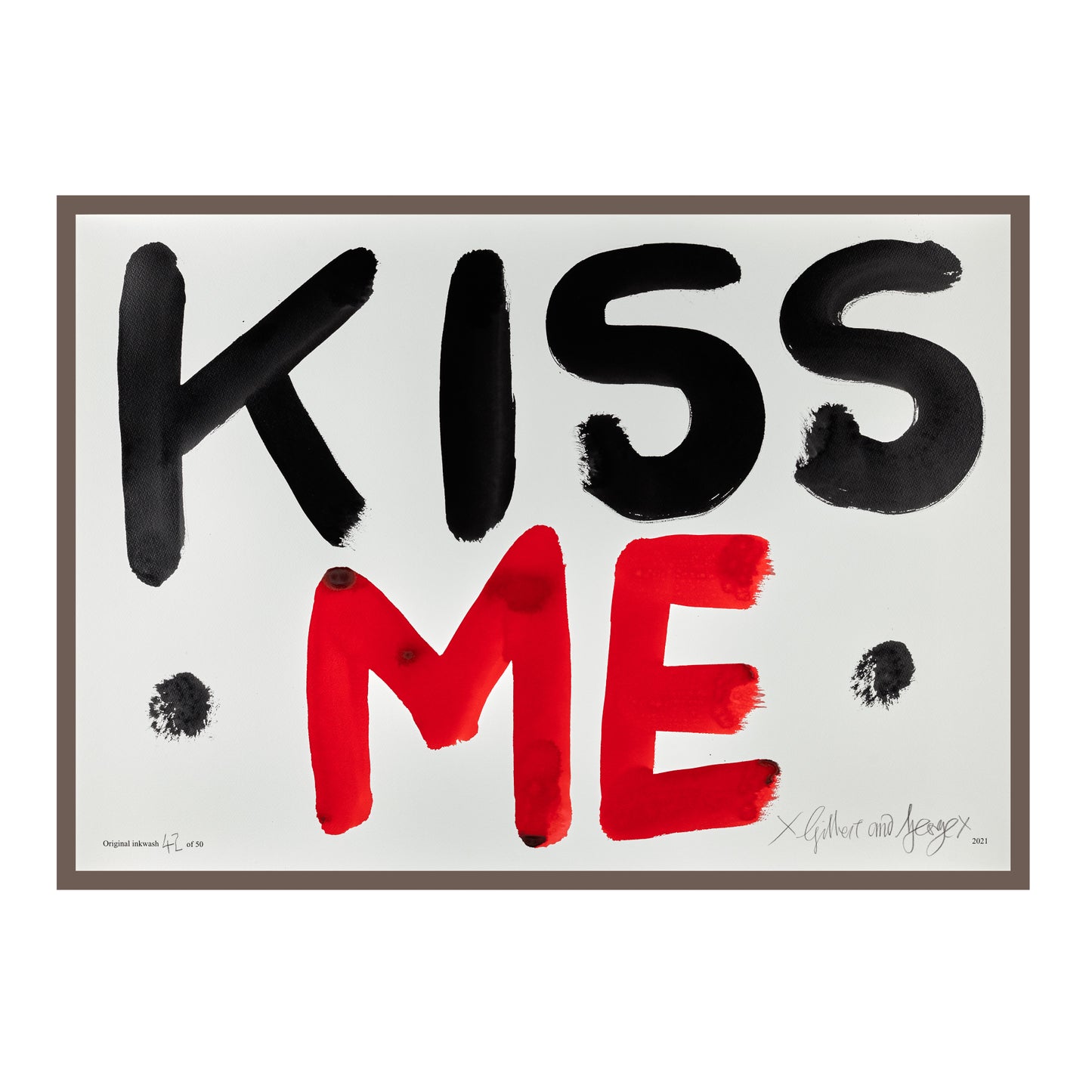 KISS ME (BLACK & RED)