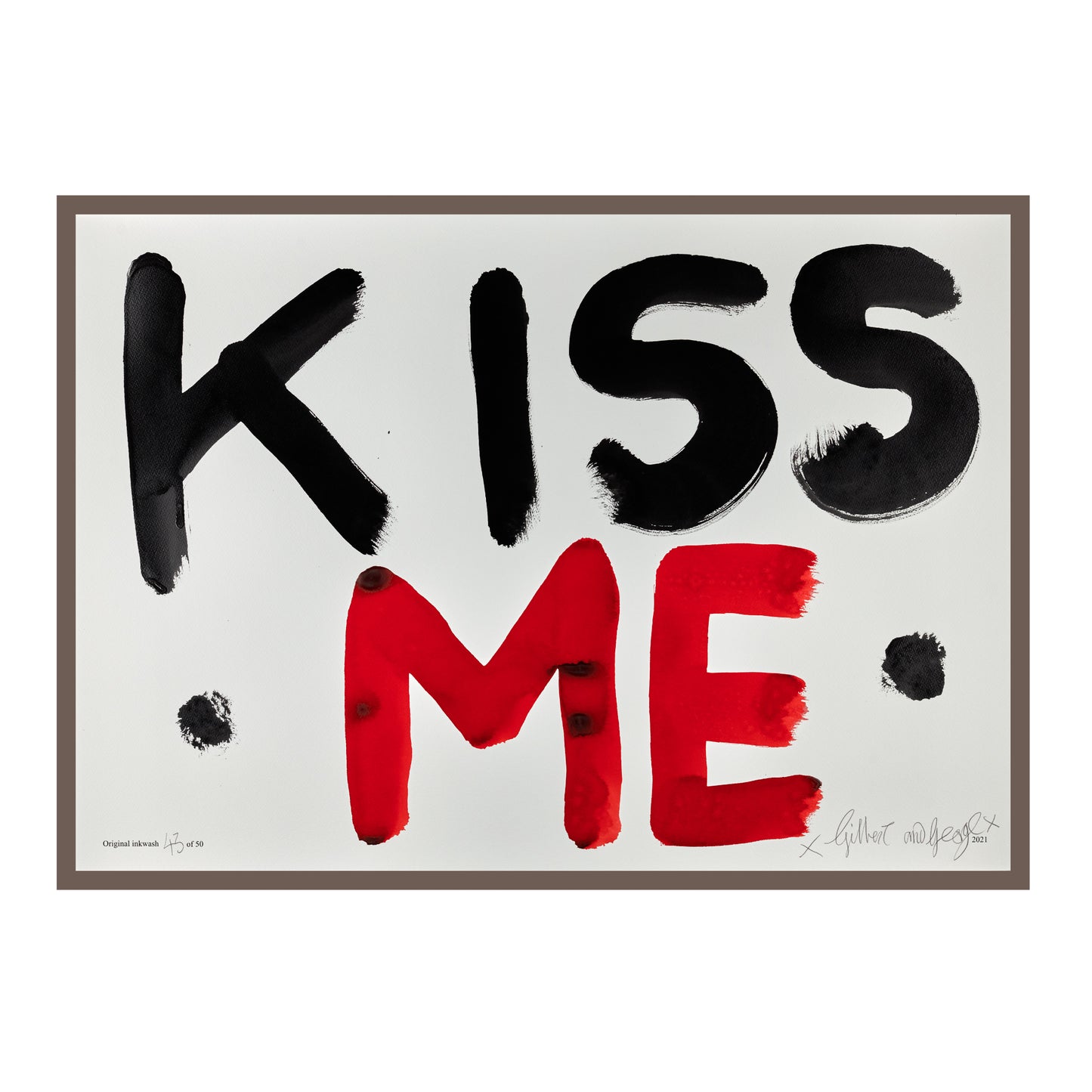KISS ME (BLACK & RED)