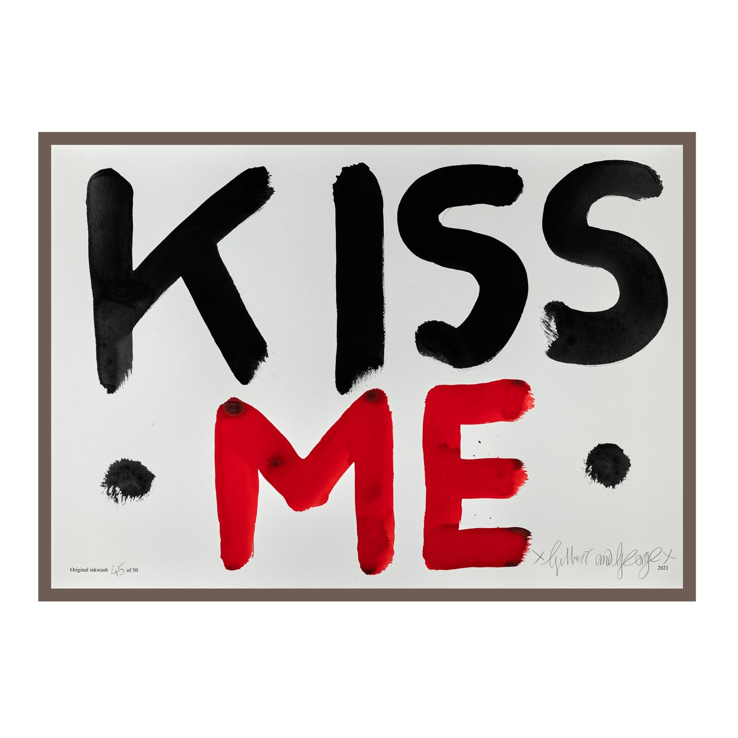KISS ME (BLACK & RED)