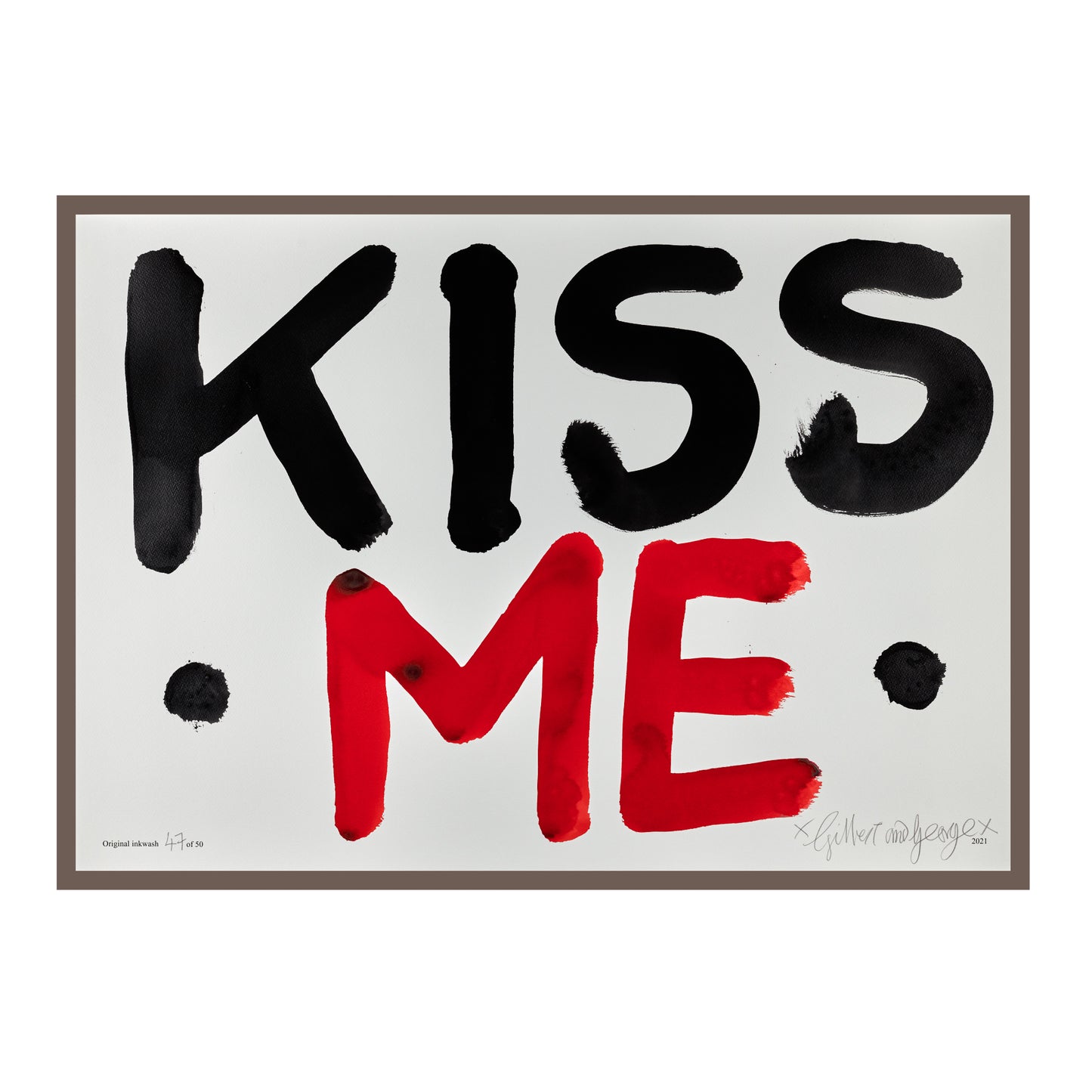 KISS ME (BLACK & RED)