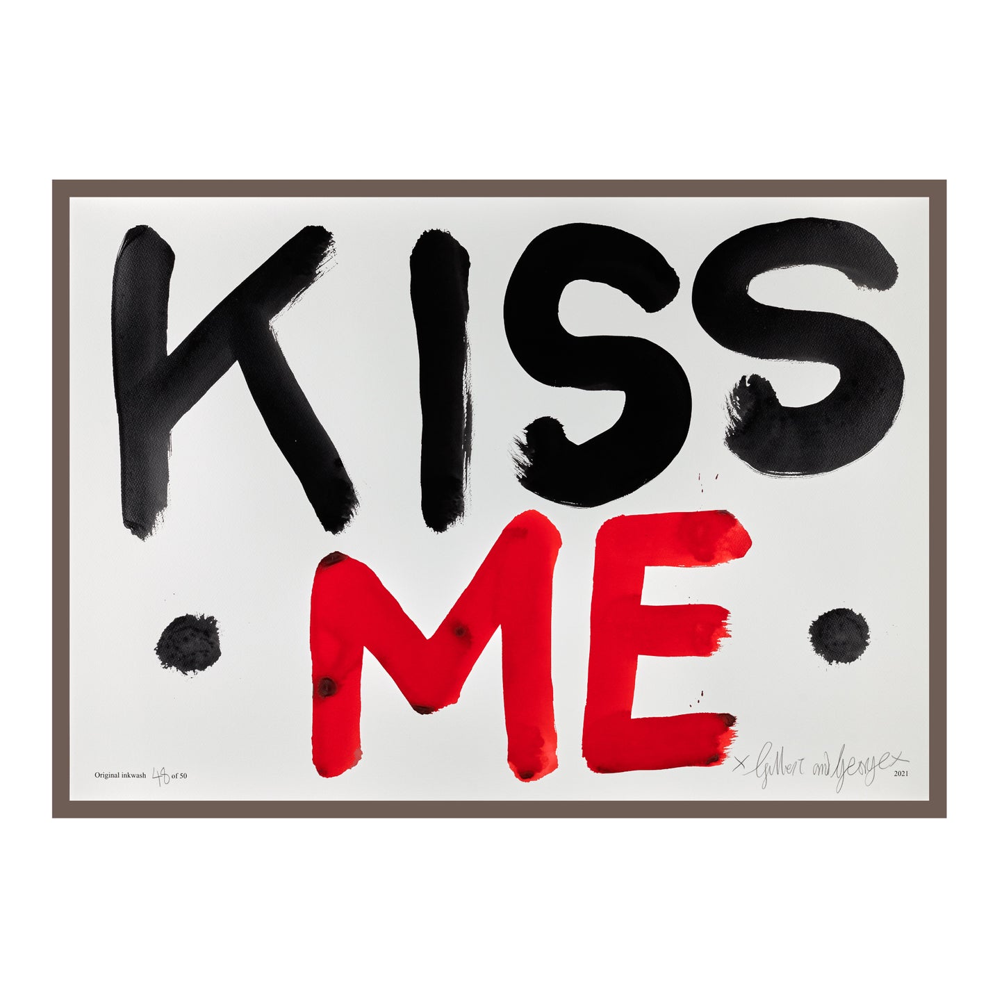 KISS ME (BLACK & RED)
