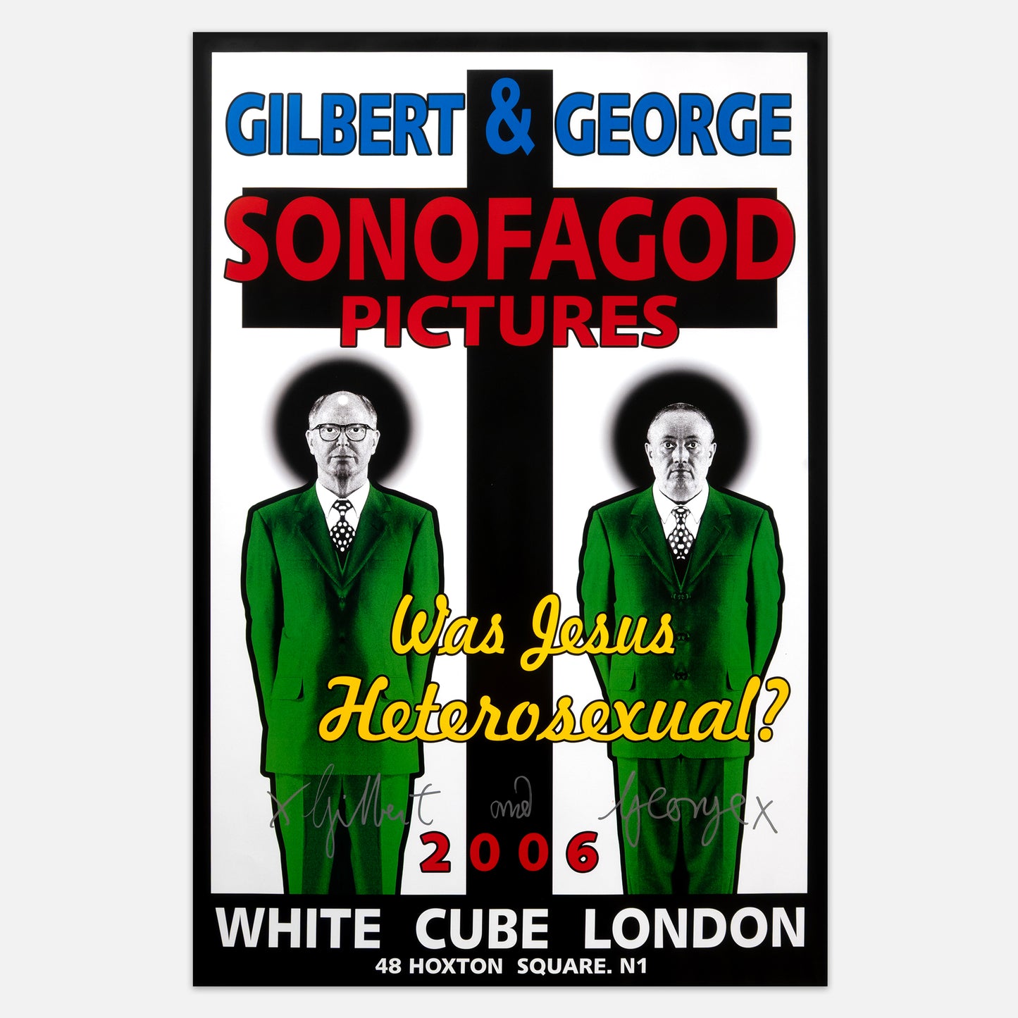 'SONOFAGOD PICTURES' – WHITE CUBE (2006) *SIGNED* ORIGINAL POSTER
