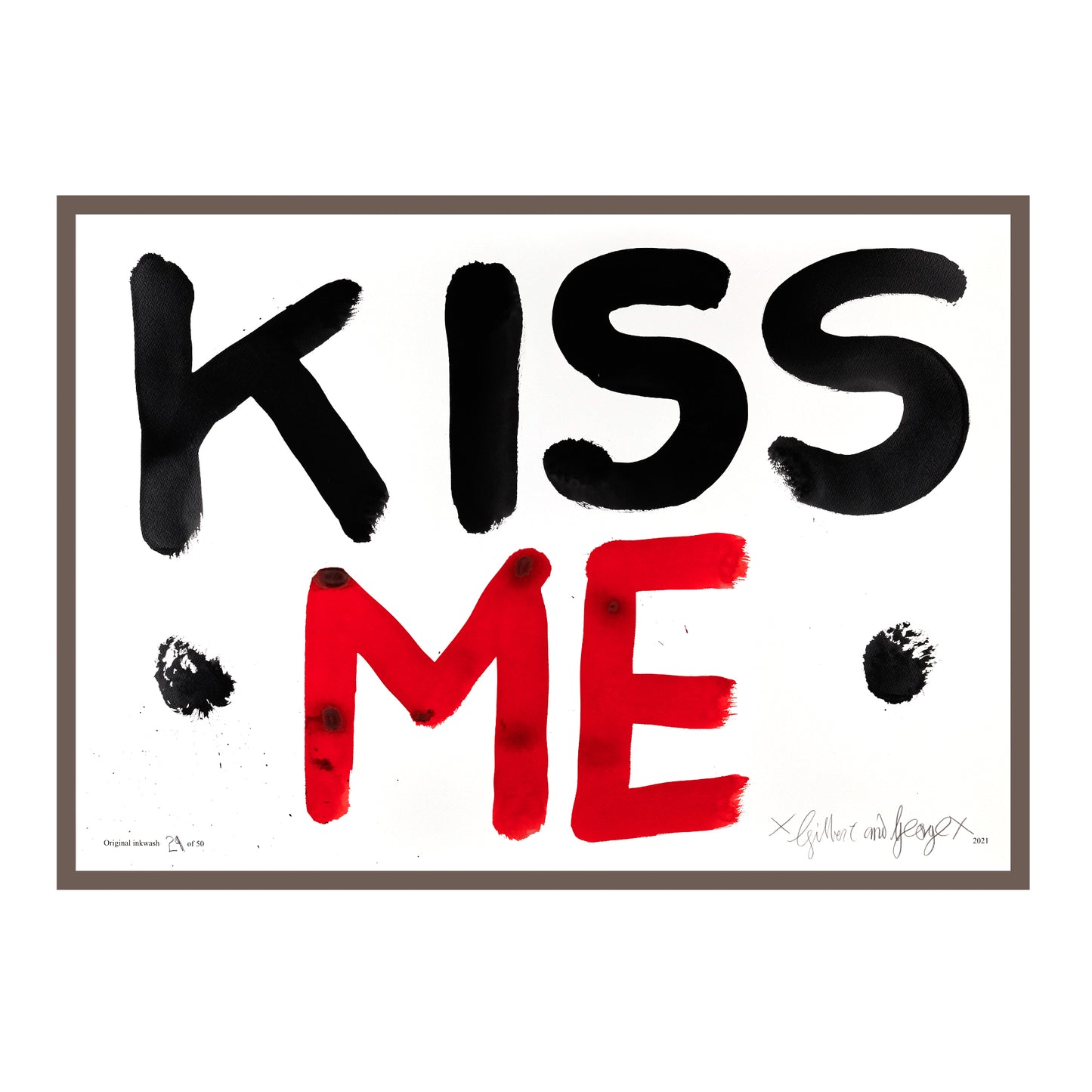 KISS ME (BLACK & RED)