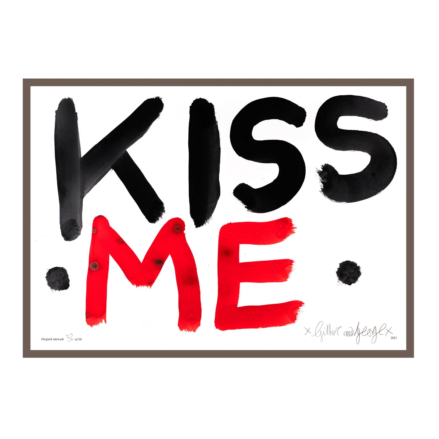 KISS ME (BLACK & RED)