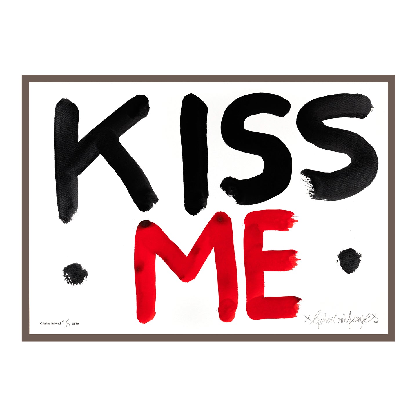 KISS ME (BLACK & RED)