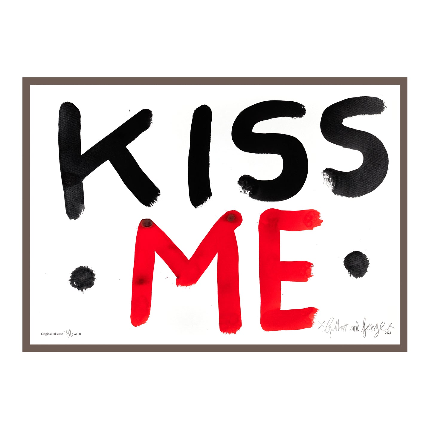 KISS ME (BLACK & RED)
