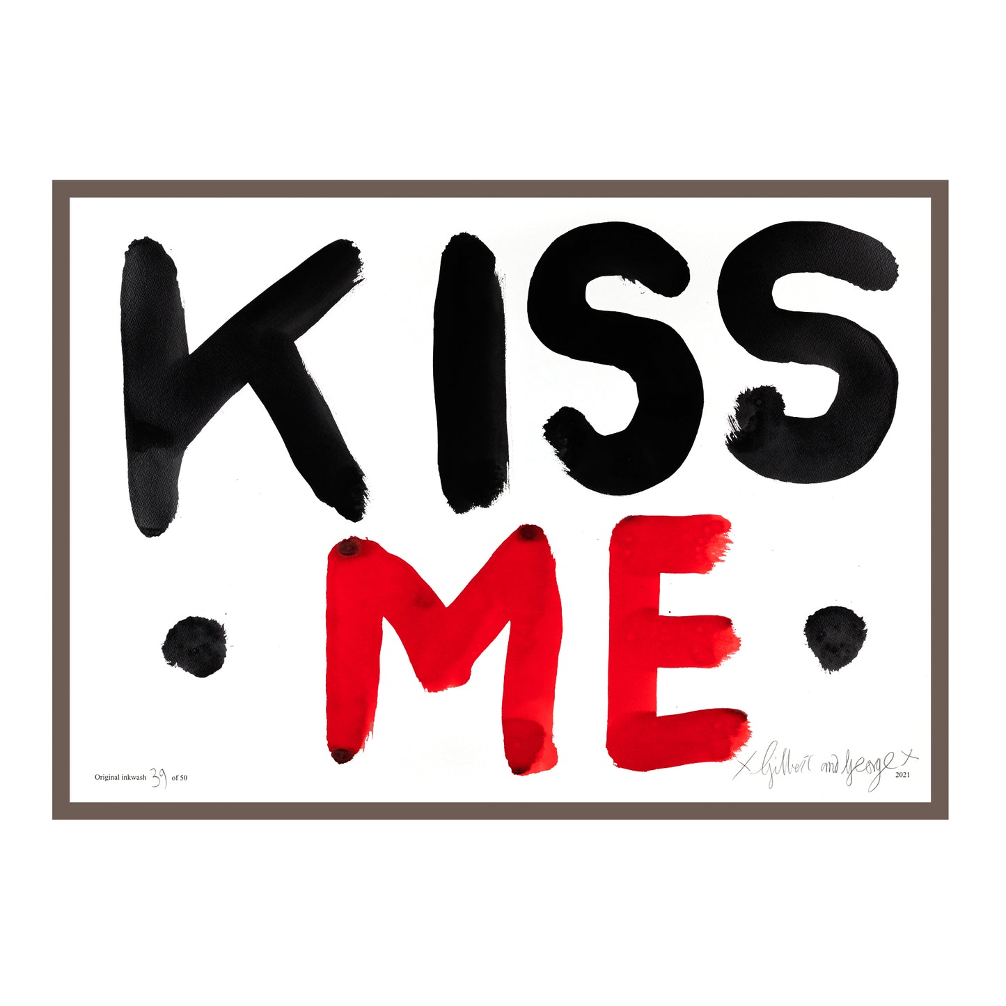 KISS ME (BLACK & RED)
