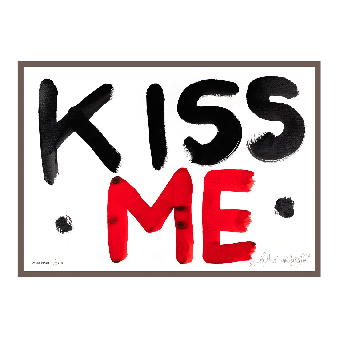 KISS ME (BLACK & RED)